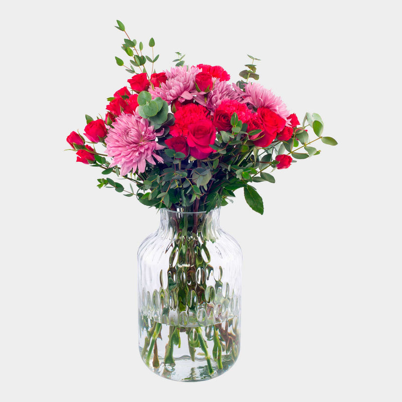 Positivity Pompon & Roses Bouquet - La Florela