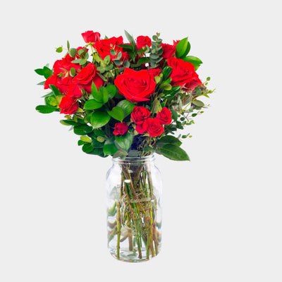 Anniversary Cheers Roses Bouquet - La Florela