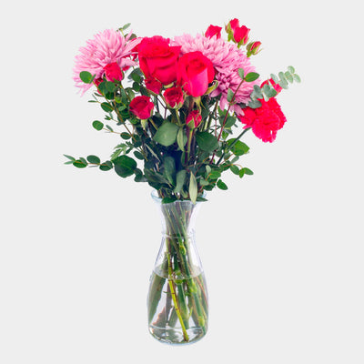Positivity Pompon & Roses Bouquet - La Florela